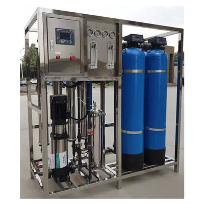 1TPH 2.1kW-380-415V 2xFRP Танки Соленая вода Водопровод с обратным осмосом