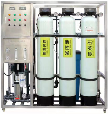 1TPH 2.1kW-380-415V 3xFRP Танки Соленая вода Водопровод с обратным осмосом