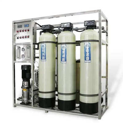 1TPH 2.1kW-380-415V 3xFRP Танки Соленая вода Водопровод с обратным осмосом