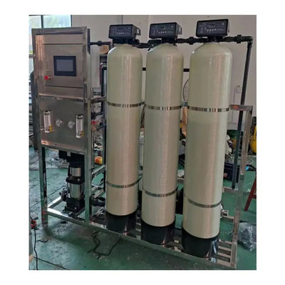 1TPH 2.1kW-380-415V 3xFRP Танки Соленая вода Водопровод с обратным осмосом