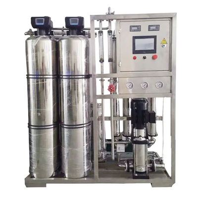 1TPH 2.1kW-380-415V 2xSS304 Танки Соленая вода Водопровод с обратным осмосом