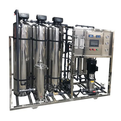 1TPH 2.1kW-380-415V 3xSS304 Танки Соленая вода Водопровод с обратным осмосом