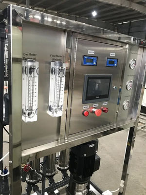 1TPH 2.1kW-380-415V 3xSS304 Танки Соленая вода Водопровод с обратным осмосом