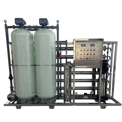 6TPH 7.9kW-380-415V 2xFRP Танки Соленая вода Водопровод с обратным осмосом