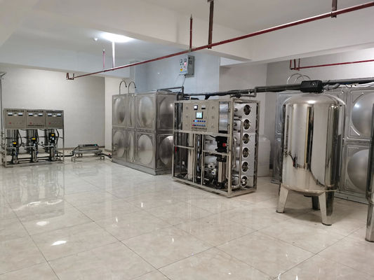 10TPH 19kW-380-415V 2xSS304 Танки Соленая вода Водопровод с обратным осмосом