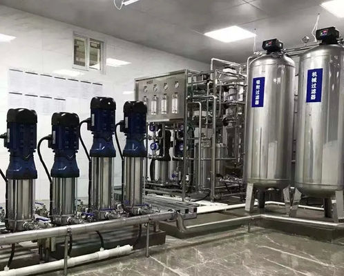8TPH 14kW-380-415V 2xSS304 Танки Соленая вода Водопровод обратного осмоса
