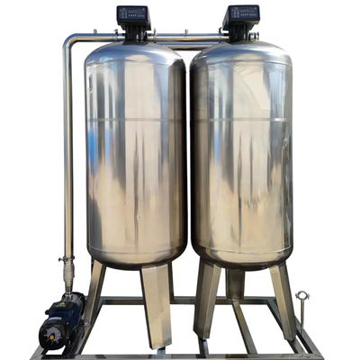 8TPH 14kW-380-415V 2xSS304 Танки Соленая вода Водопровод обратного осмоса