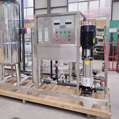 10TPH 19kW-380-415V 2xFRP Танки Соленая вода Водопровод с обратным осмосом