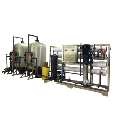10TPH 19kW-380-415V FRP резервуары соленой воды Водопровод с обратным осмосом
