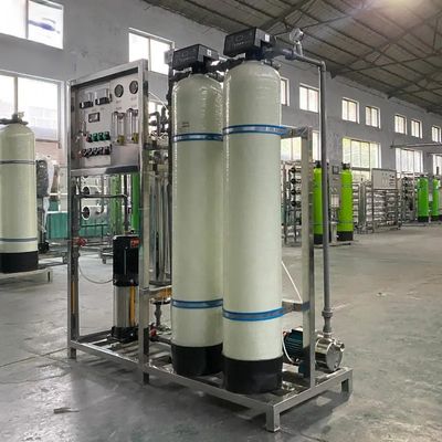 2 FRP резервуары Промышленная 500LPh RO мембранная система фильтрации воды