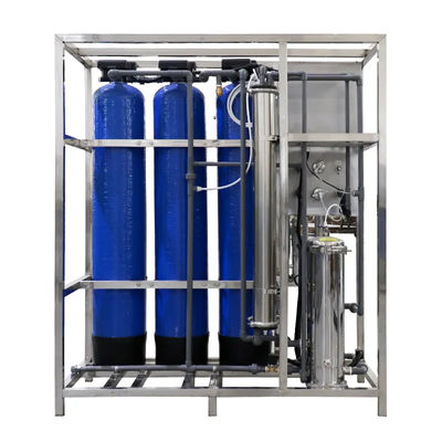 250 LPH 3xFRP резервуары Малая система фильтрации воды обратным осмосом