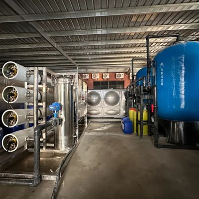 4TPH FRP резервуары Соленая вода Водопровод с обратным осмосом для скважин