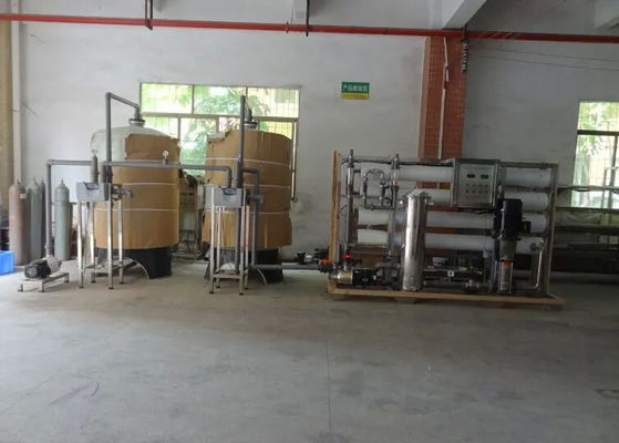 8TPH 14kW FRP Tanks RO Промышленная машина для очистки питьевой воды с индикаторами рабочего состояния