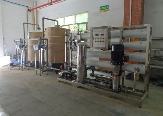 8TPH 14kW FRP Tanks RO Промышленная машина для очистки питьевой воды с индикаторами рабочего состояния