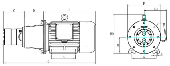 DHP 13.5 Аксиальный поршневый насос 13.5m3/h 80Bar 37kW