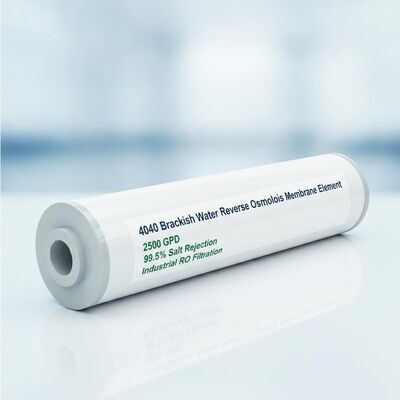 4040 Brackish Water Reverse Osmosis Membrane Element 2500 GPD 99.5% Salt Rejection Industrial RO Filtration