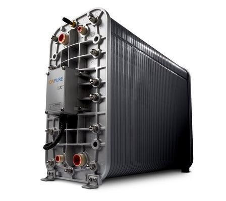 Модуль CEDI Ionpure LX-M45Z-5 с диапазоном расхода 22,5-33,8 GPM и удельным сопротивлением >15 МОм·см для отсутствия химической регенерации