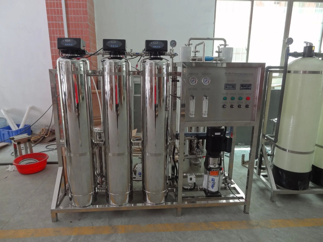 1.5TPH 3.0kW-380-415V 3xSS304 Танки Соленая вода Водопровод с обратным осмосом