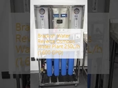 Завод для переработки воды с обратным осмосом соленой воды 250 л/ч (1,600 GPD)