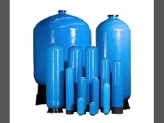 Высокопрочный FRP-бак 1654 дюйма φ400×1400 мм, производительность 3,2-4,5 т/ч, верхнее отверстие с резьбой 2,5